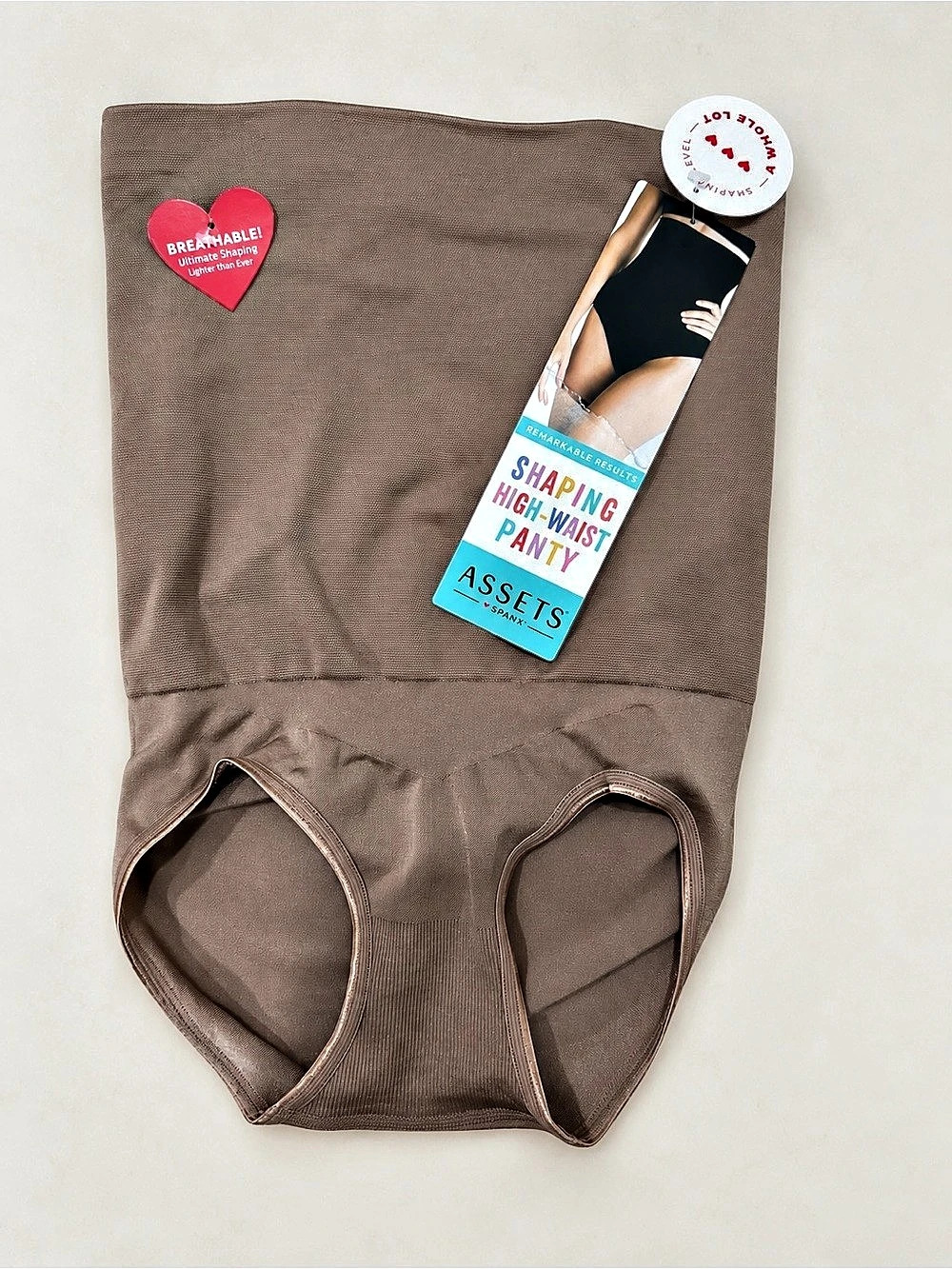 Assets by Spanx Shaping High-Waist Panty in Brown